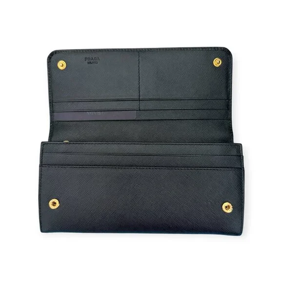 Authentic Prada Large Black Saffiano Leather Wallet - Picture 3 of 11